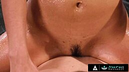 is this nuru massage with cute ebony ameena green too naughty?