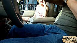 Blonde Teen Trades Ride For Fun