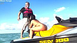 enjoying a wild pussy lick on the high seas off brazil