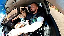 oops, uber passenger with no panties, driver couldn’t resist!