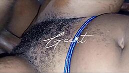 close up of passionate hairy sex with girlfriend.