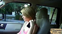 Blonde Teen Trades Ride For Fun