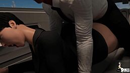 Big ass babe getting pounded hard in the car! 🍑