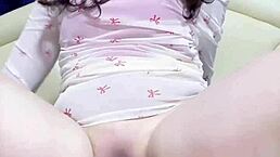 japanese solo masturbation with intense squirting action