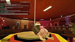 Roblox Porn Türkçe - Whore Rides Hard in Deep Anal Fucking with Blowjob Action