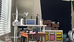 Ever caught me naked cleaning my room? Full voyeur vid!