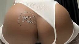 I Love Watching Freakyqueennxx Ride Her Long Dildo Cowgirl Style With Big Tits Bouncing