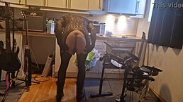 Hey, watch Kit Willer rip his ass open for Honey’s cock in kitchen!