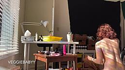 Ever caught me naked cleaning my room? Full voyeur vid!