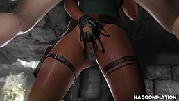 Tetona Lara Coft Stars in Wild Hentai Milf Adventure.