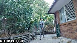 Outdoor walkin’ in bikini, tryin’ on stuff, ya know?