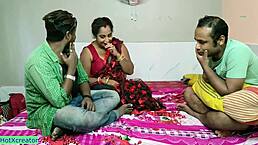 Desi Randi Wife Sharing Sex With Ex Husband Threesome Sex