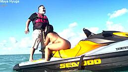 enjoying a wild pussy lick on the high seas off brazil