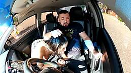 oops, uber passenger with no panties, driver couldn’t resist!