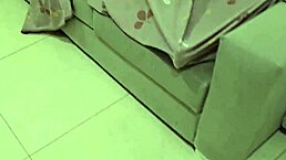 Brunette Babe Shocked By Huge Cock Size In Homemade Double Blowjob Scene.