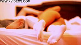 害羞印度少女在家庭周年晚宴时 motel 干哥哥朋友