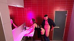 Hidden Cam Captures Strangers Fucking in Night Club Public Toilet