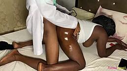 doggy style with two black monster cocks creampieing that pussy?