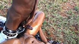 yo, check out this ebony babe taking huge cocks in homemade cumshots!