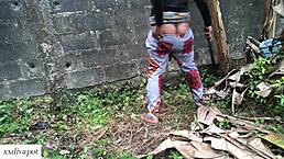 农场妹被继兄户外后入猛干