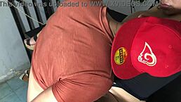 I Was The Lucky Delivery Guy Who Got To Fuck This Big-Assed Teen In Lingerie And Heels