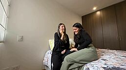 Colombian Babe In Lesbian Fantasy With Fingering And Masturbation