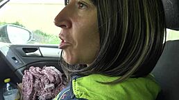 Stepmother Surprises Virgin Stepson with Handjob on 18th Birthday in Car