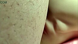 Close-Up of Hairless Big Pussy in Double Penetration Sex with Real Doll