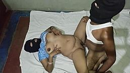 Indian College Couple Engages In Creampie Sex With Fat Pussy Lips