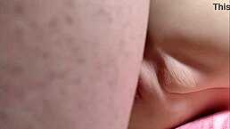 Close-Up of Hairless Big Pussy in Double Penetration Sex with Real Doll