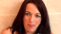 Aroused girlfriend shows her pussy and masturbates for her friend