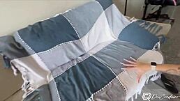 Sexy Latina Teen Seduces Athletic Painter For Creampie In Apartment Living Room