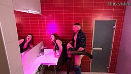 Hidden Cam Captures Strangers Fucking in Night Club Public Toilet