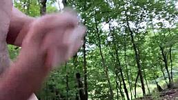 clitlicker662 out in nature, flashing and getting wild for the camera.