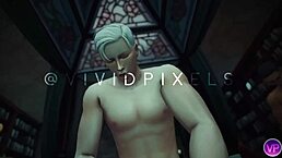 Hermione's double penetration threesome in Harry Potter Sims