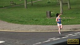 Can you handle this inked British slut roughfucked in fishnets?