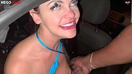 i'm paolla hotwife flashing big black cock outdoor for humiliation