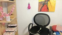 Italian Stepmom Dominates with Big Rubber Cock!