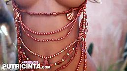 Putri Cinta, the tiny slut, exposes her smooth tiny pussy for you