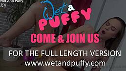 Stunning brunette reaches orgasm with dildo