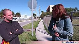 rollerskate chick risa gets fucked by a stranger