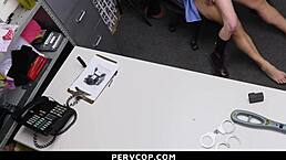 An officer performs a strip search on a teen 18+ in the garage, finding stolen goods