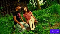 Young European roommates Karolina and Evzen in first time amateur video