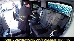 Hot Russian Babe Audrey Jane Gets Sticky in Backseat