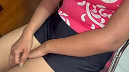 Wow! Indian girlfriend with thick thighs craves threesome with strangers!