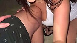 At the all-inclusive resort, she enjoyed monster cock blowjobs and outdoor pussy fucking with cumshots