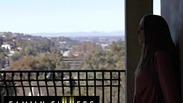 family sinners - stepdad catches sneaky stepdaughter and disciplines her hard