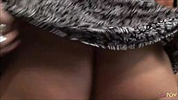 The thrill of undressing before the milf lesbian leads to tender pussy licking on the bed