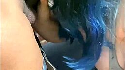 The otaku girl gives her head for money