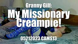 Granny Gilf Takes My Missionary Creampie, Man I Couldn't Hold Back!